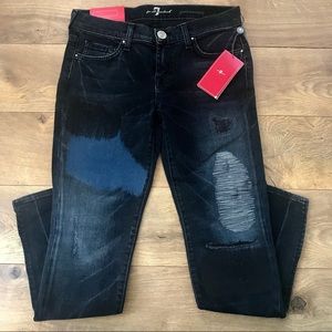 7 For All Mankind patchwork jeans